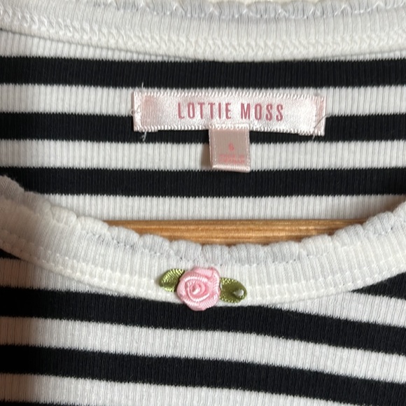 Lottie Moss. Small. Stripes Long tshirt - Picture 3 of 3